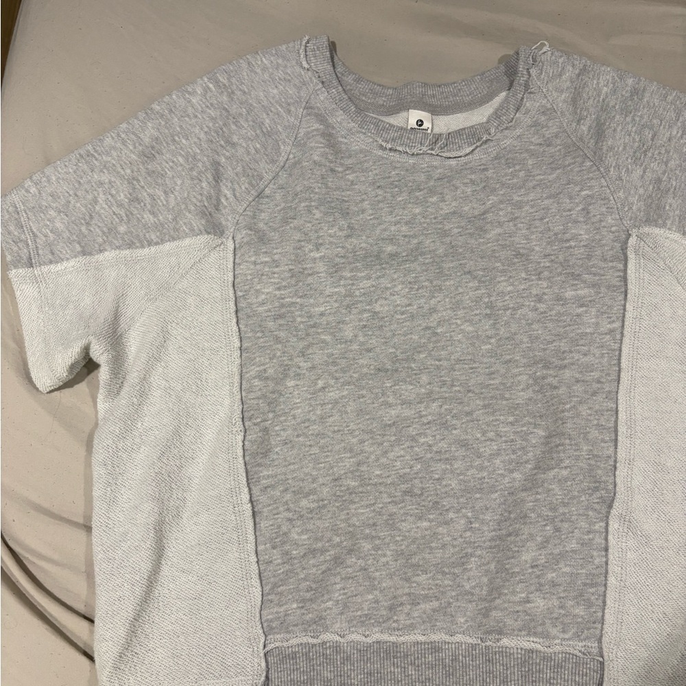 90 Degree By Reflex Heather Gray Sweatshirt